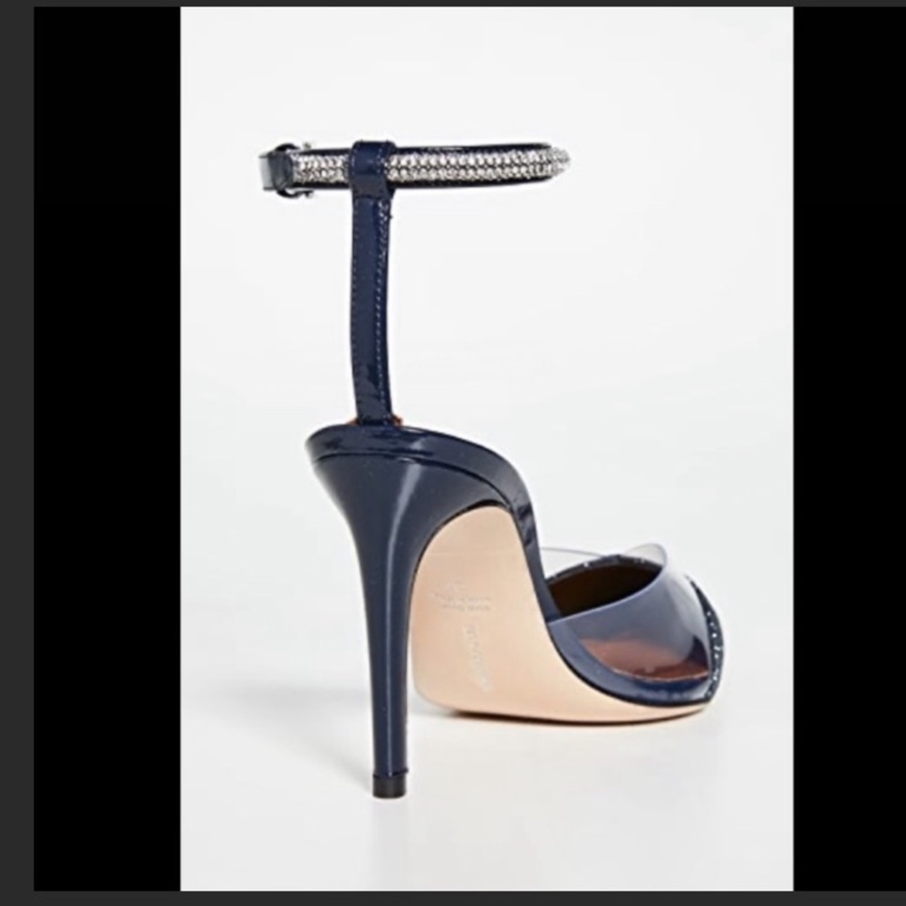 Self-portrait Mika crystal embellished sparkle glitter pointy toe heels - Picture 10 of 12